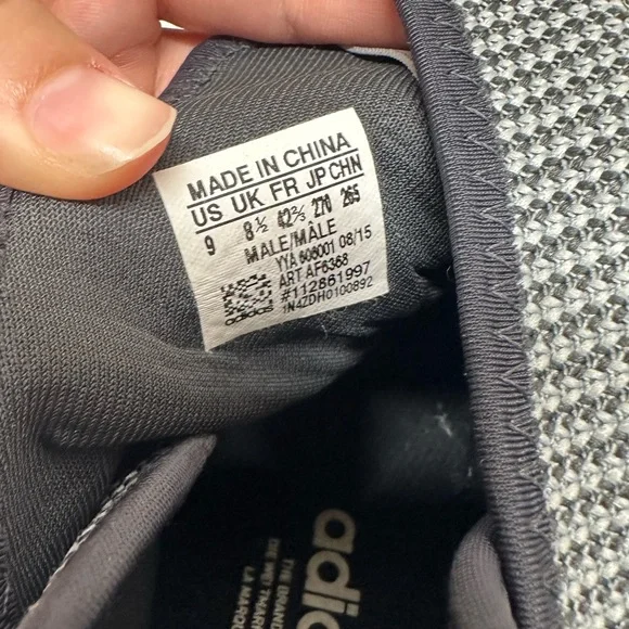 Men’s Adidas Gray and Black Tubular x High Cut Tennis Shoes Size 9 - Picture 16 of 16